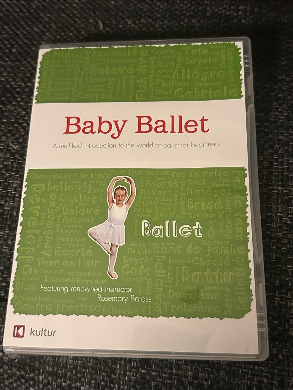 Baby Ballet DVD Rosemary Boross Kids Beginner Dance Class Ages 4-6 Kultur